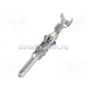 Контакт; "папа"; луженые; 0,5?1мм2; 2,5мм System; обжим; на провод