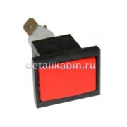 Лампа контрольная 24В (без символа, красная)