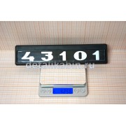 Табличка двери черный фон 43101