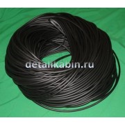 Трубка ПВХ маслостойкая чёрная d 3.6*1.5  (пластикат 4.5*7.5)