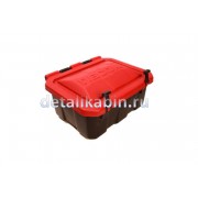 Ящик для песка с крышкой (красной, с надписью песок)