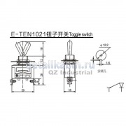 Тумблер ON/OFF (2 контакта-винт)