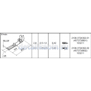 Штырь 2.8 мм сечение провода 0.5-1.0