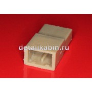 Колодка узкая 2 клеммная штыревая 2.8 мм