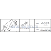 Колодка узкая 1 клеммная гнездовая 2.8 мм