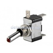 Тумблер ASW 20A 12V ON/ON с красной подсветкой