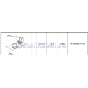 Наконечник круглый d 5.5 сечение провода 0.5-1.5