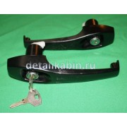 Ручка двери наружная в сборе с ключами Евро лев/прав