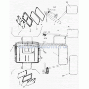 Облицовка окантовки уплотнителя (на замок лобового стекла)