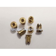 Ввертыш в рестайлинговый бампер камаз ЛАТУННЫЙ (М6*10*16)