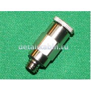 Фитинг металл прямой италия d 4 (с резьбой)