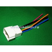 Колодка всборе с проводом 10см 4кл.штырь