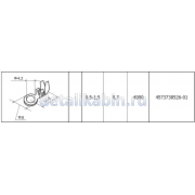 Наконечник круглый d 4.2 (сеч.пров. 0.5-1.5)