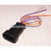 Вилка 3 пин [Superseal 1.5] герметичный с проводами 20 см