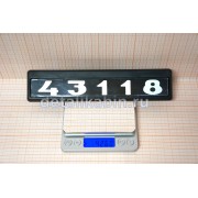 Табличка двери черный фон 43118