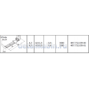 Штырь с фиксатором 6.3 мм сечение провода 0.5-1.0 (Ф57.732.039-00)