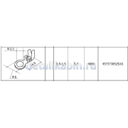 Наконечник круглый d 3.3 (сеч.пров. 0.5-1.5)
