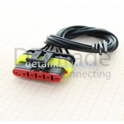 Розетка 6 пин [Superseal 1.5] герметичный с проводами 20 см