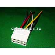 Колодка всборе с проводом 10см 6кл.гнездо