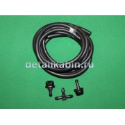 Трубопровод бачка омывателя с жиклёрами в сборе 75 град. (34+110+91=235 см) (черный)