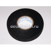 Изолента на мягкой ткани толщина 0.3мм, 19 мм х 20 м (черный)
