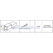 Колодка узкая 1 клеммная штыревая 2.8 мм